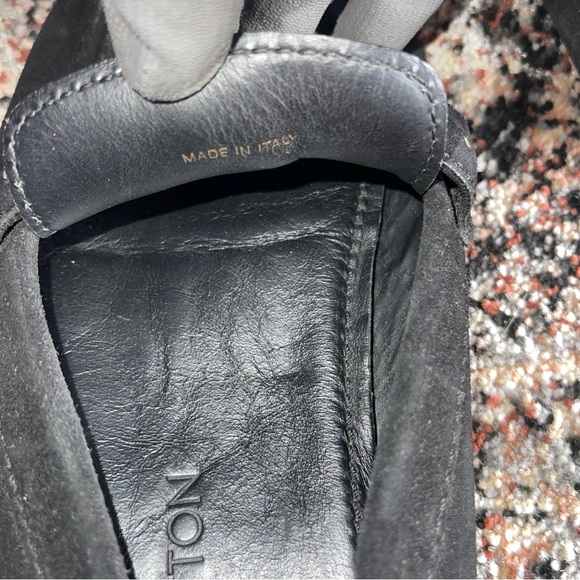 Authentic Louis Vuitton Black Suede Loafers Size 10 - Picture 8 of 11
